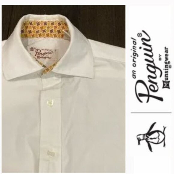 ORIGINAL Penguin White Long Sleeve Classic Fit Button Up​​​​ - Picture 1 of 13